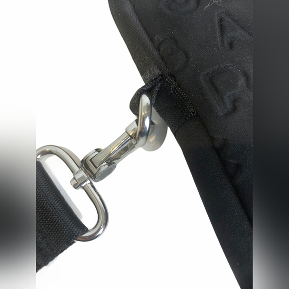 Marc Jacobs Designer Black Laptop Logo Tech messenger tote briefcase Bag - Picture 11 of 16